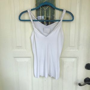 Dion Lee White Twist Shoulder Tank Knit Sz XS US 2